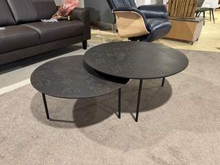 Set van 2 salontafels, bruin